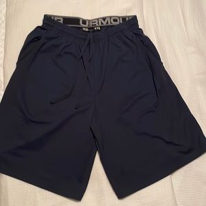 Navy UA Basketball shorts